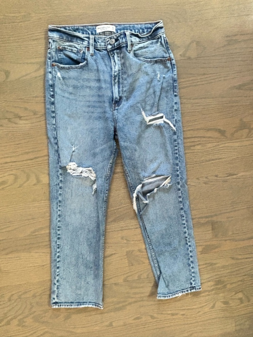 Abercrombie & Fitch The Ankle Straight Ultra High Rise Blue Jeans Women’s 10